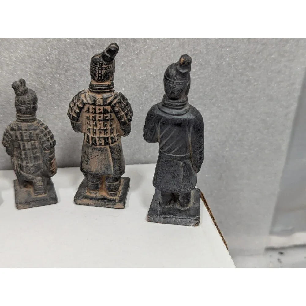 Set Of 5 Vintage Chinese Terracotta Warriors of Xian China Souvenirs
